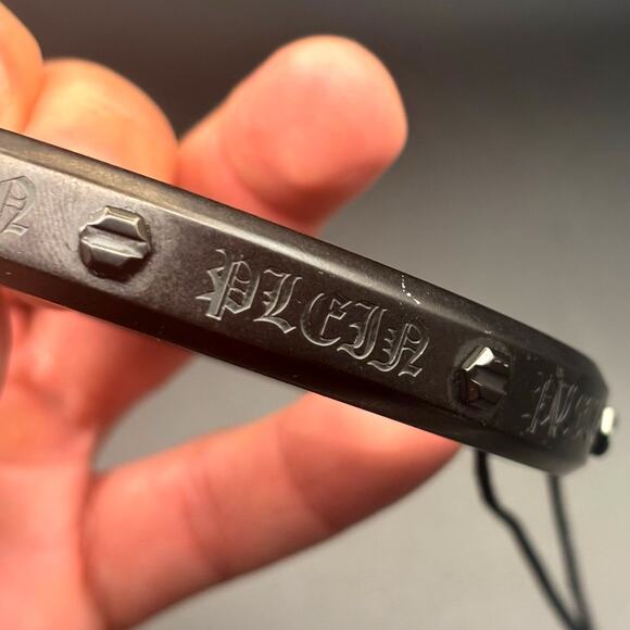 Philipp Plein PJ7AA17BL Mens Black Stainless Steel Hexagon Bracelet NIBWT - Picture 11 of 17